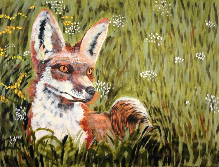 Fox in Meadow Print