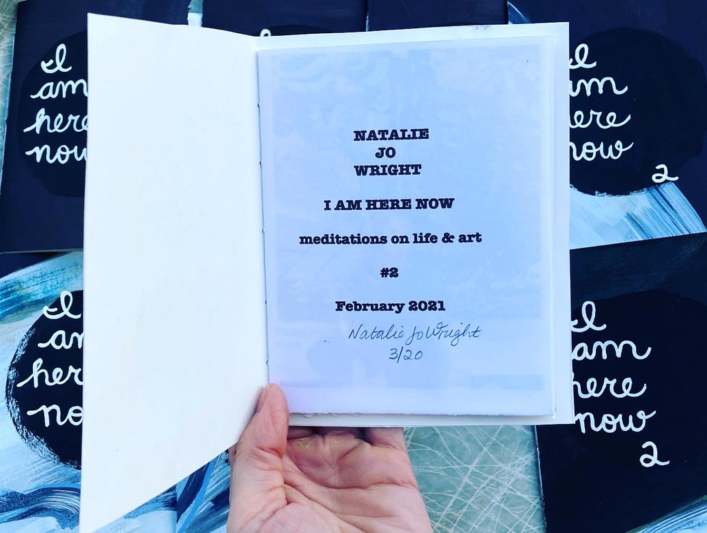 I Am Here Now / Handmade one-of-a-kind books, limited edition
