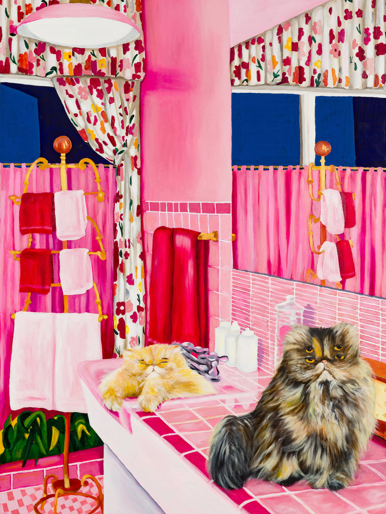 Four Eyed Cats in MidCentury Spaces #2