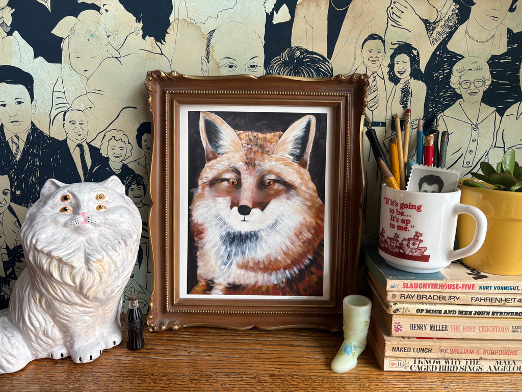 Modern Fox Art Print – Woodland Animal Wall Decor