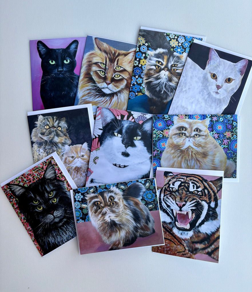 The Cat Pack- Assorted Greeting Cards (Set of 10)