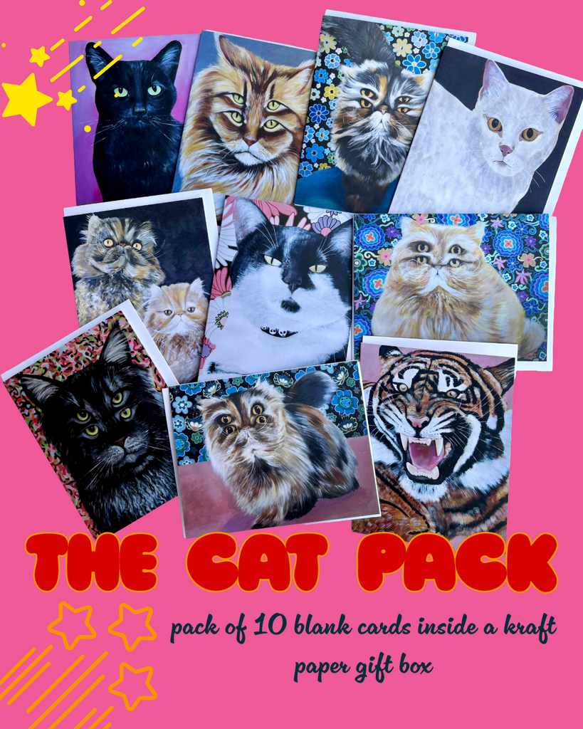 The Cat Pack- Assorted Greeting Cards (Set of 10)