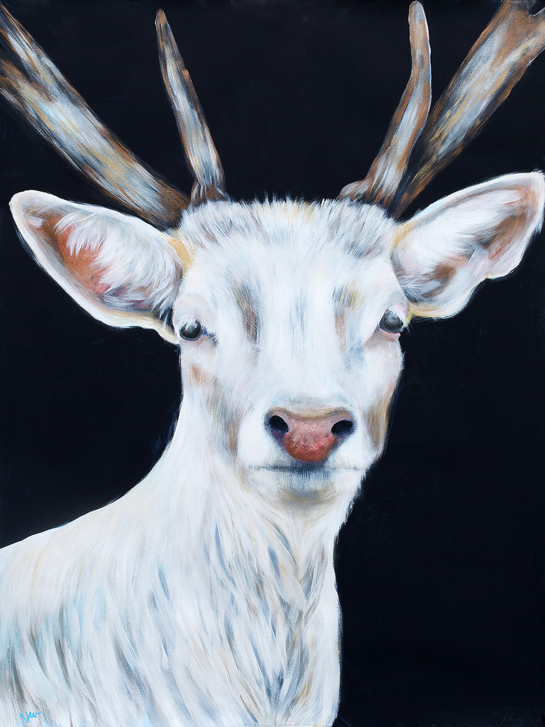 White Deer Print