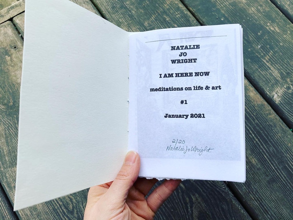 I Am Here Now / Handmade one-of-a-kind books, limited edition