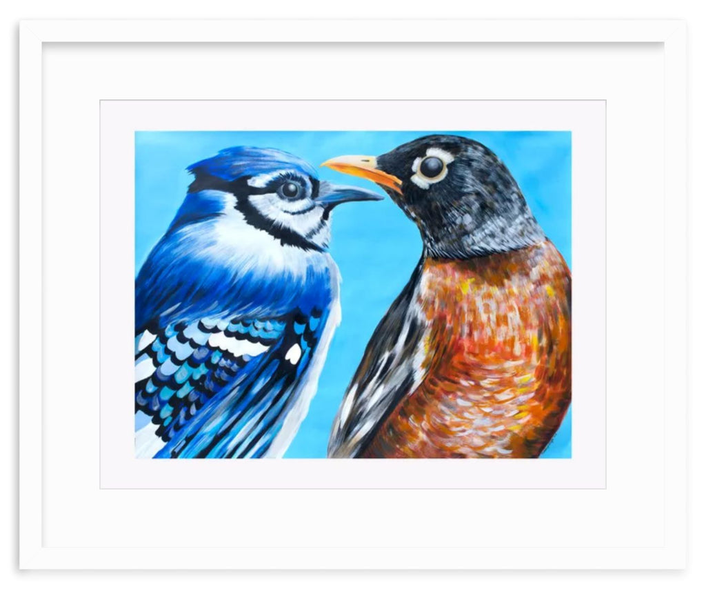 The BlueJay and The Robin Print