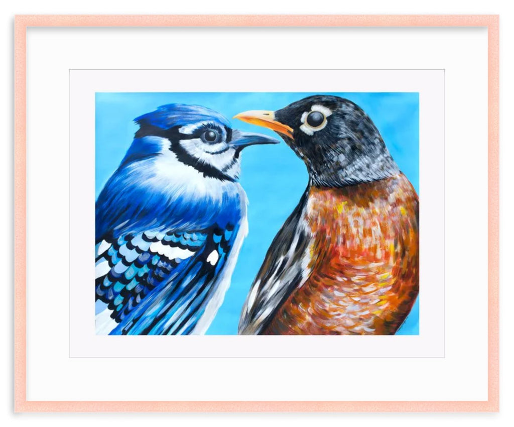 The BlueJay and The Robin Print
